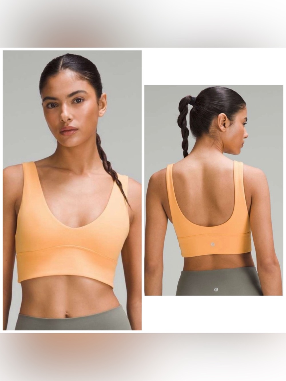 Lululemon Align V Neck Bra Mango Dream Size 6